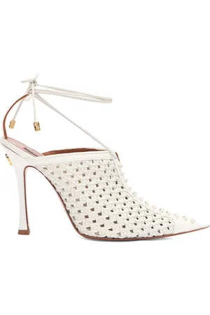 Roberto Cavalli Sandalen met geweven hak