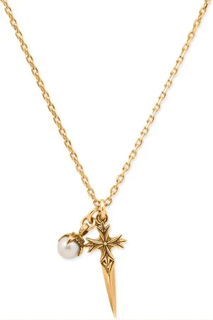 EMANUELE BICOCCHI Pugnale+Pearl halsketting