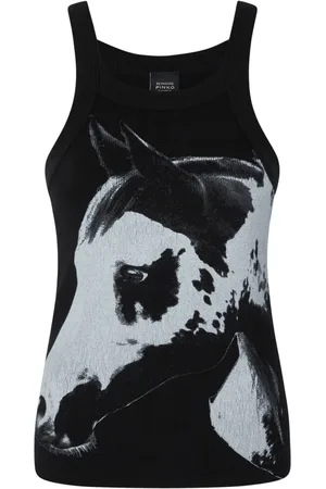 Pinko Tanktop met paardenprint