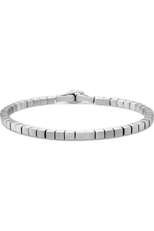 David Yurman Sterling zilveren Spiritual Beads Cushion armband (4mm)