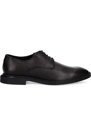 HUGO BOSS Gryff leren veterschoenen met textuur