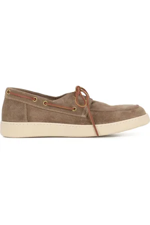 Green george Loafers met veters