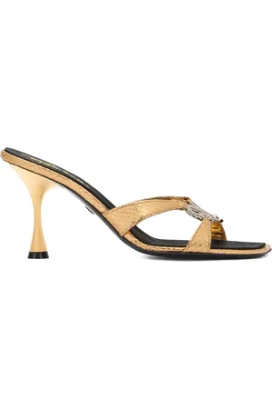 Roberto Cavalli Sandalen met hak met glitters
