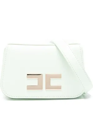Elisabetta Franchi Crossbodytas met logoplakkaat