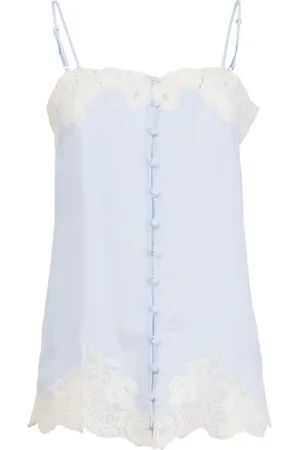 FLEUR DU MAL Hemd met knopen en afwerking van kant