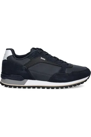 HUGO BOSS Parkour sneakers met suède vlak