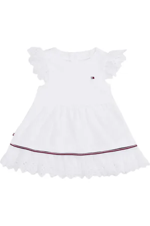 Tommy Hilfiger Jurk met broderie anglaise