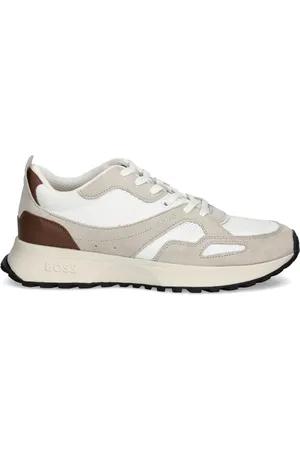 HUGO BOSS Sneakers met suède vlak