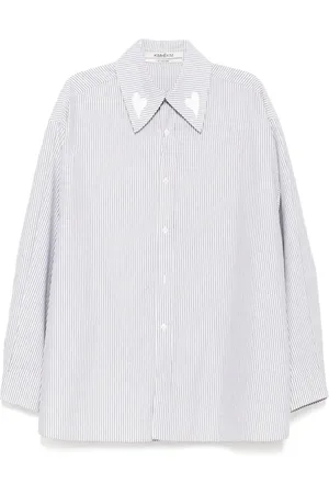 KIMHEKIM Ballonblouse met hartpatch