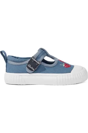 Clarks Strawberry canvas sneakers met borduurwerk