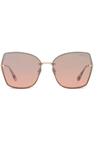 Tom Ford Nickie zonnebril met oversized montuur