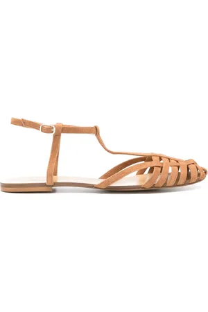 ANNA F. Gekooide sandalen
