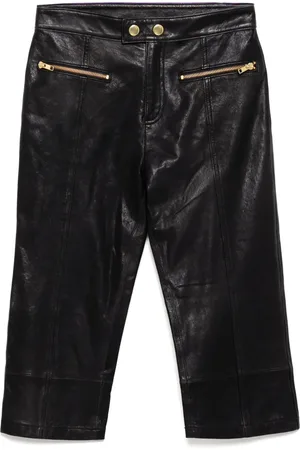 Cynthia Rowley Downtown leren cropped broek