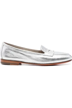 santoni Metallic loafers