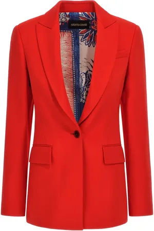 Roberto Cavalli Blazer met puntige revers
