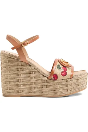 VALENTINO GARAVANI 120 mm VLogo Signature sandalen met sleehak en Cherryfic