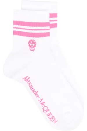 Alexander McQueen Sokken met doodskop motief