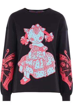 Chopova Lowena Dotty top met lange mouwen en grafische print