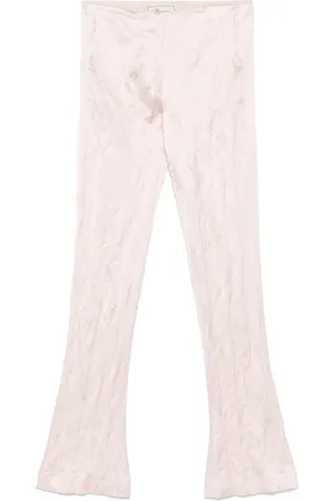 BLUMARINE Gekreukte satijnen broek