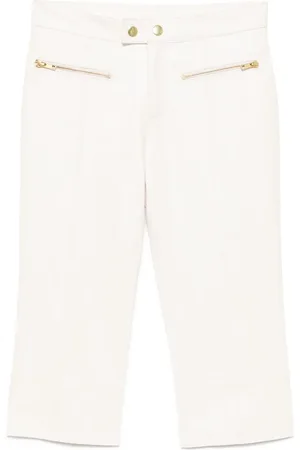 Cynthia Rowley Downtown leren cropped broek