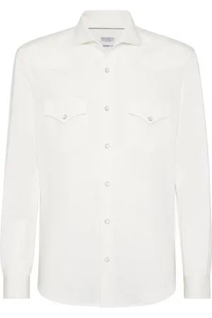 Brunello Cucinelli Poloshirt met lange mouwen