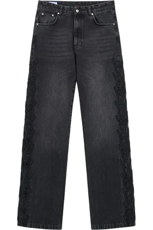 ROUGH. High waist straight jeans