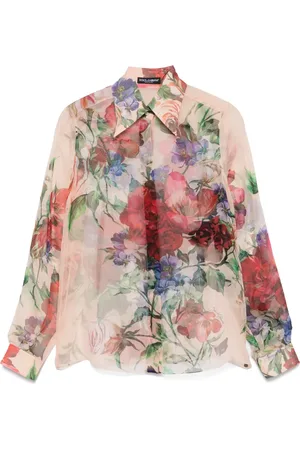 Dolce & Gabbana Zijden blouse met bloemenprint