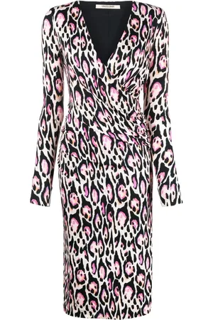 Roberto Cavalli Wikkeljurk met luipaardprint