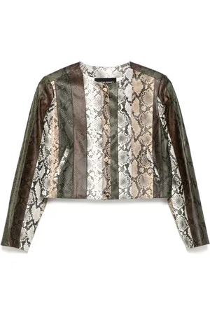 Cynthia Rowley Vegan cropped jack met slangen