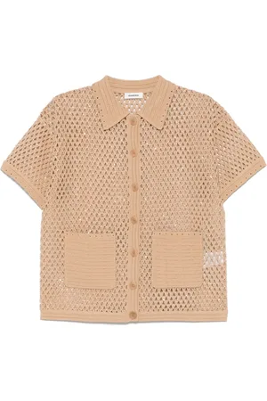 Sandro Opengebreid blouse