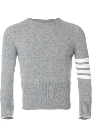 Thom Browne Short Crewneck Pullover With 4