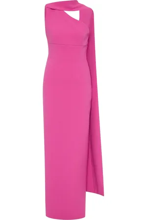 RACHEL GILBERT Asymmetrische jurk met cape
