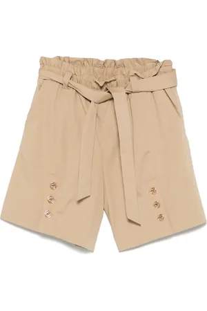 Twin-Set Popeline shorts met ceintuur