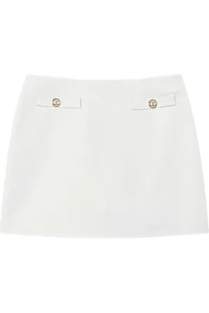Twin-Set Rok van linnenblend