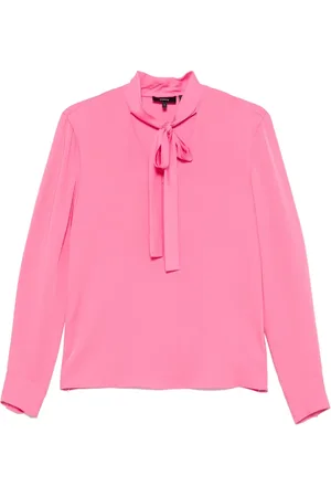 THEORY Blouse met open hals