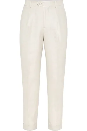 Brunello Cucinelli Pantalon met geplooid detail
