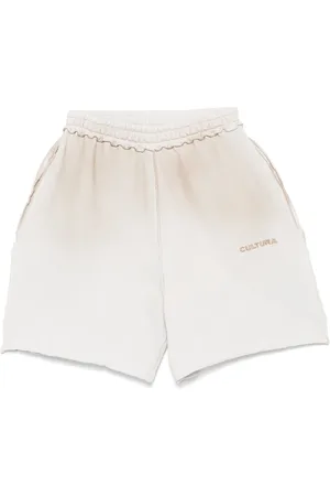CULTURA Shorts met geborduurd logo