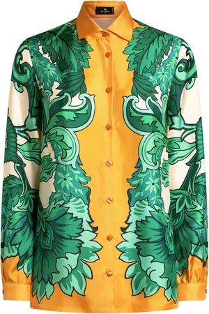 Etro Zijden blouse met bloemenprint