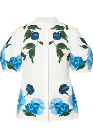 Erdem Blouse met pofmouwen