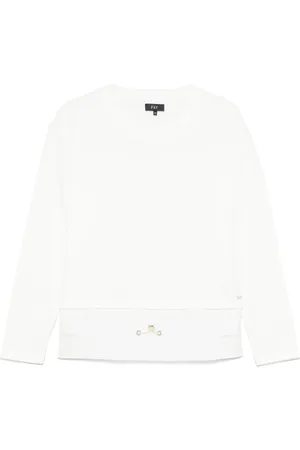 FAY Sweater met vlakken