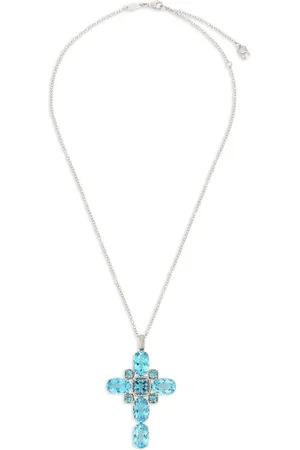 Dolce & Gabbana 18kt witgouden halsketting met Anna