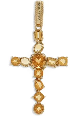 Dolce & Gabbana 18kt geelgouden Anna hanger met citrien