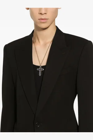 Dolce & Gabbana 18kt gouden Tradition hanger met diamant en saffier
