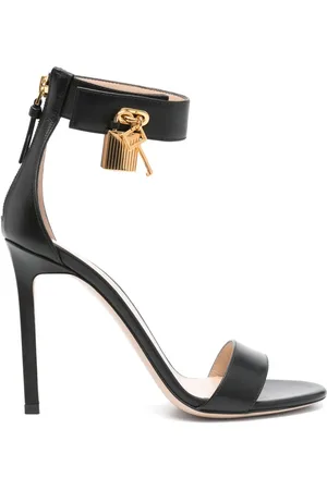 Tom Ford 105 mm leren sandalen met hangslot