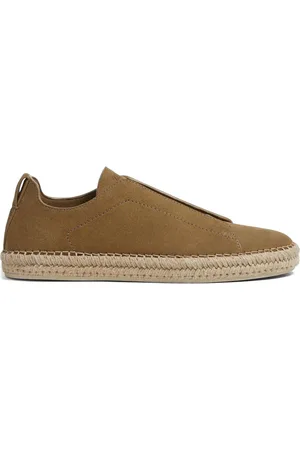 Ermenegildo Zegna Triple Stitch suède espadrilles