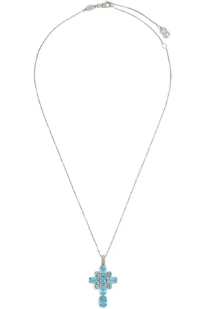 Dolce & Gabbana 18kt witgouden halsketting met Anna