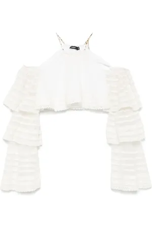 AMEN Blouse met kanten detail