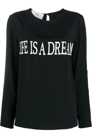 Alberta Ferretti Blouse met tekst