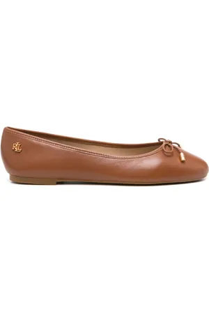 Ralph Lauren Leren ballerina