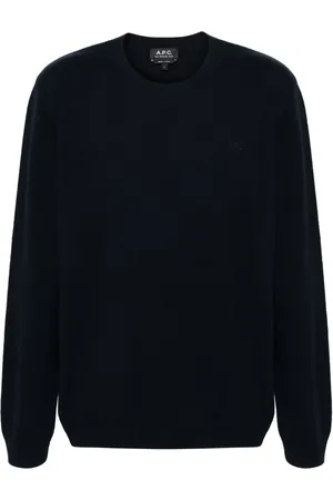 A.P.C. Trui met geborduurd logo van scheerwol